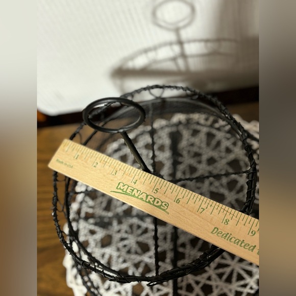 Unbranded black 2 tier wire fruit basket cupcake holder nut holder etc etc - Picture 3 of 8